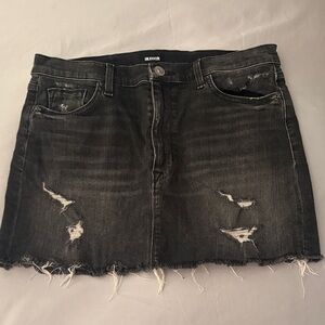 Hudson Jeans Grey Denim Mini Skirt
